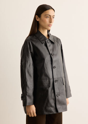 Unisex Lily Faux-Leather Half Jacket