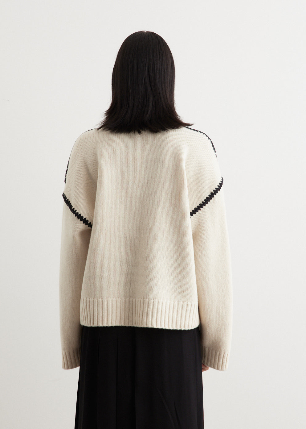 Embroidered Wool Cashmere Knit