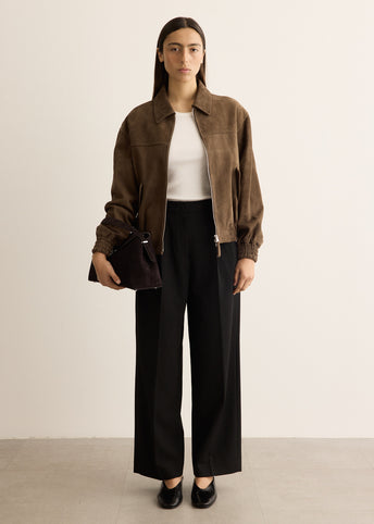 Double Pleated Wide Pants