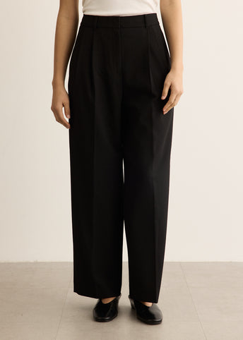 Double Pleated Wide Pants