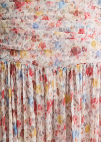 Textured Silk Georgette Twist Skirt