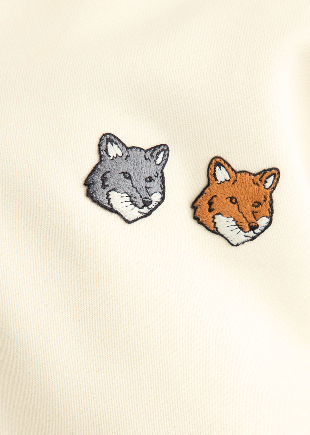Double Fox Head Half Zip Comfort Sweatshirt