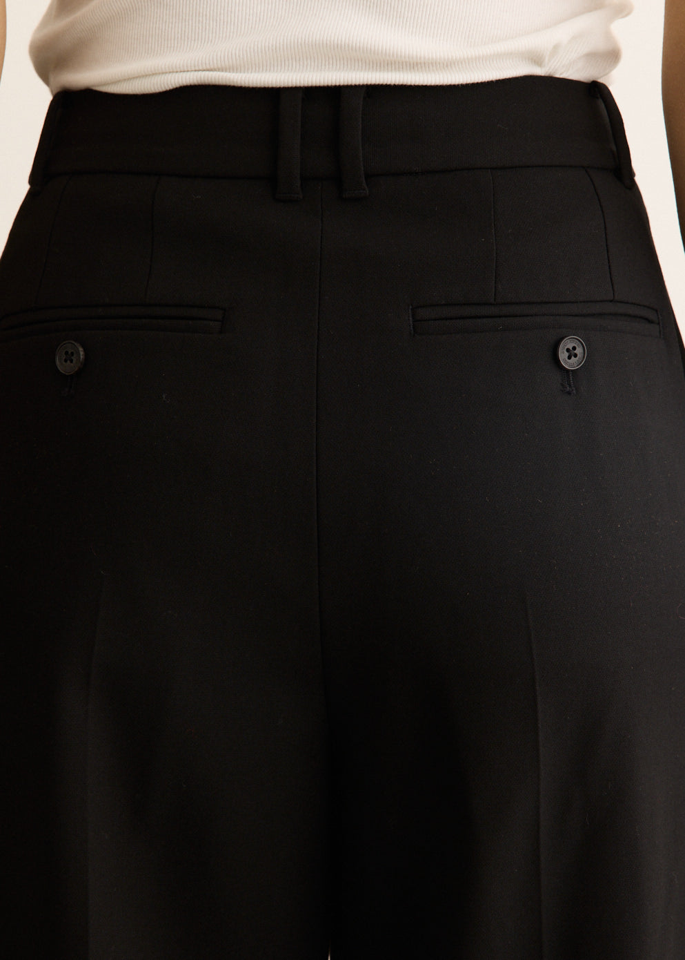 Double Pleated Wide Pants