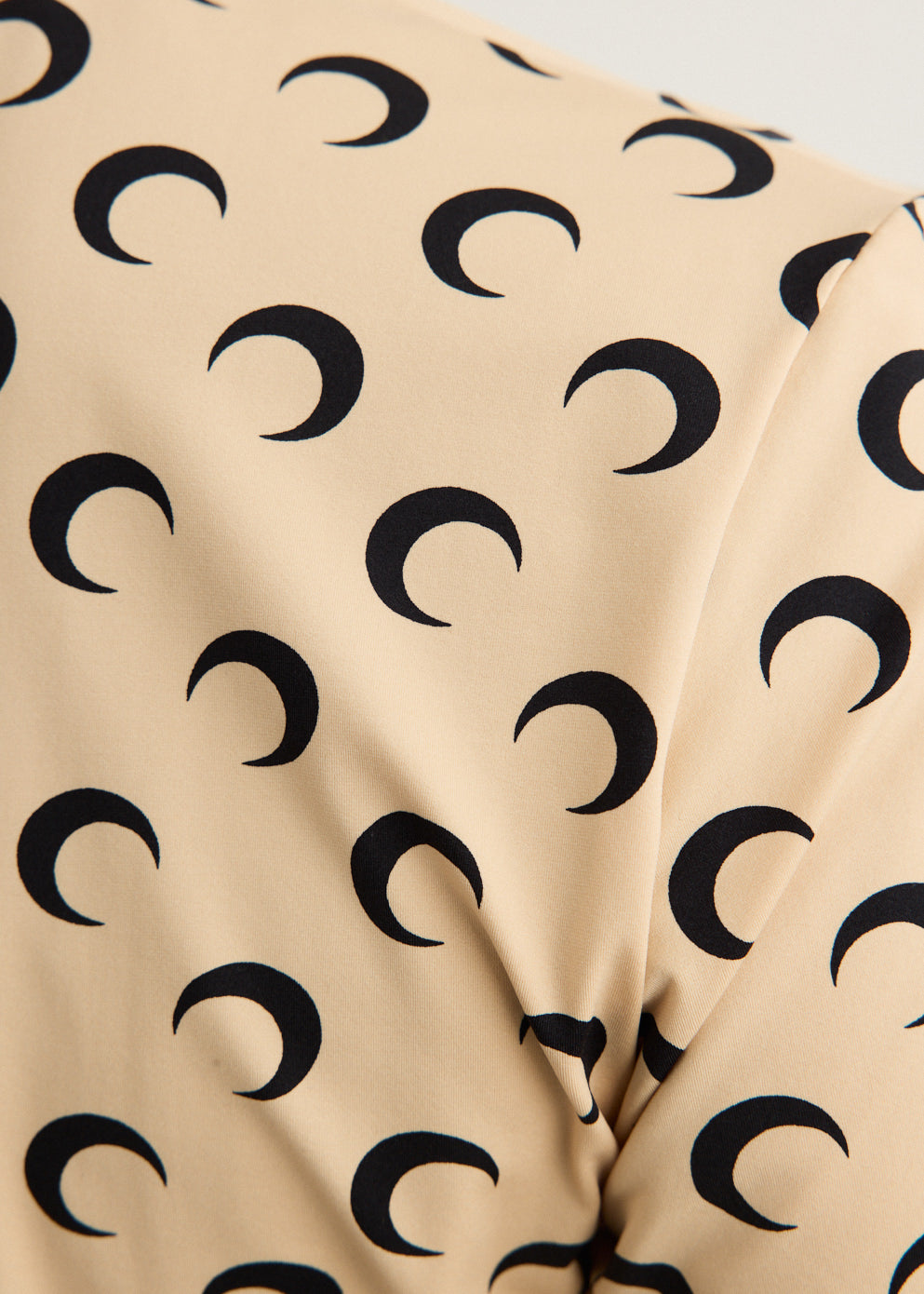 Moon Printed Jersey Short Sleeve Crewneck Top