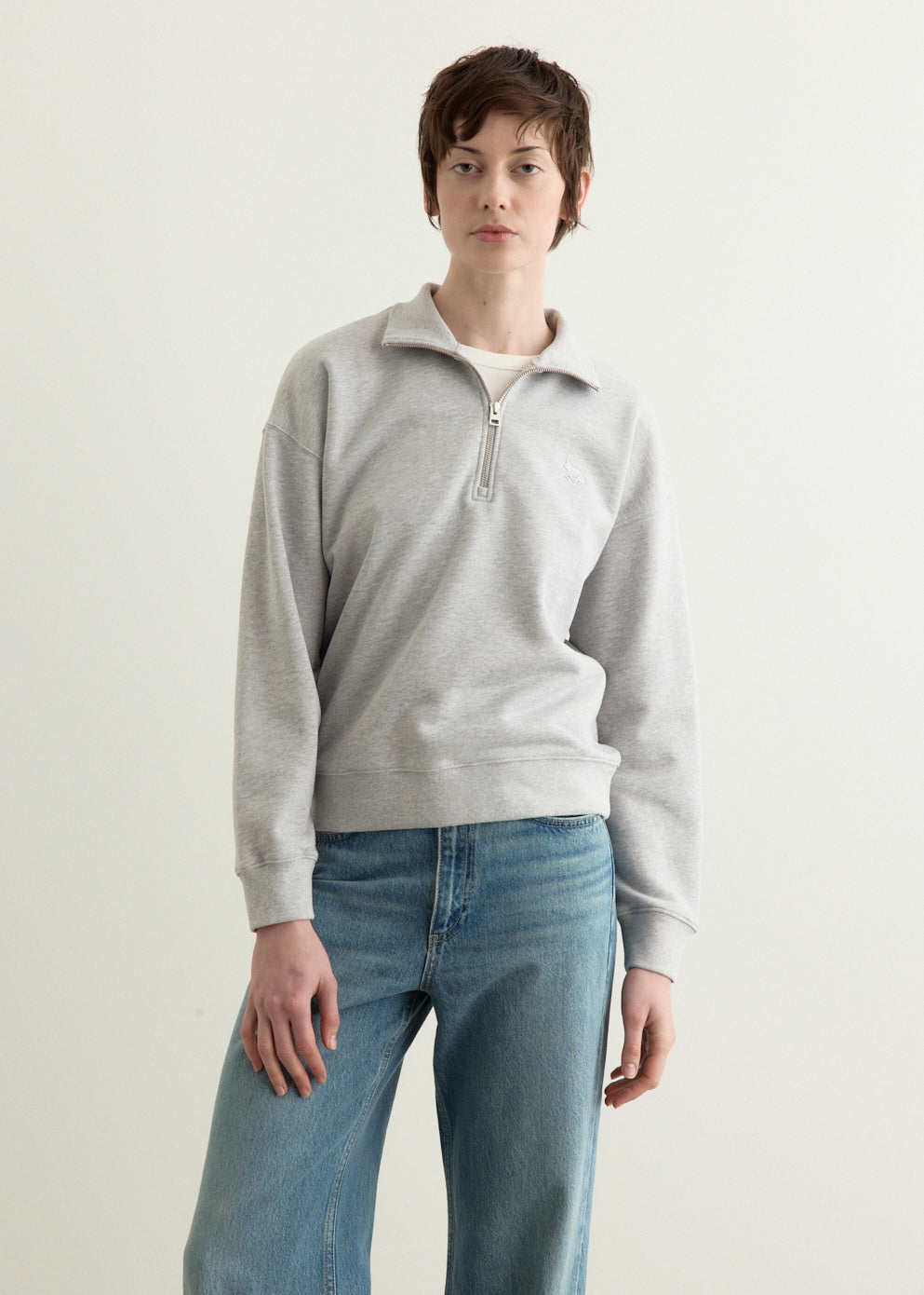 Baby Fox Half Zip Sweatshirt