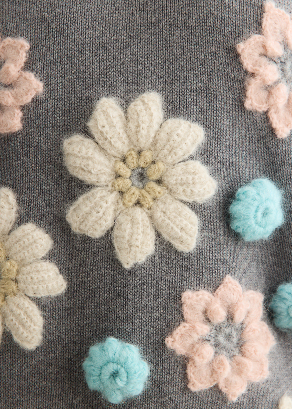 Cotton Cashmere Flower Vest
