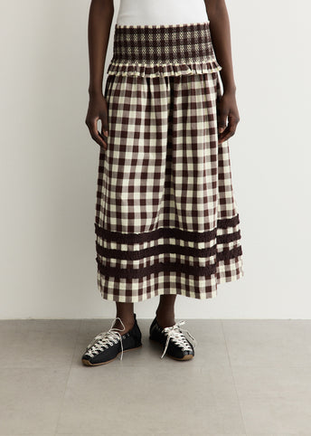 Ava Ruffle Midi Skirt