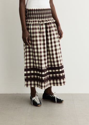 Ava Ruffle Midi Skirt