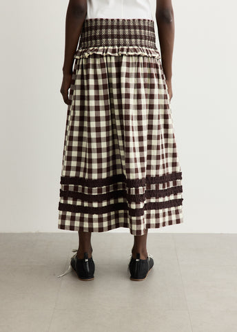 Ava Ruffle Midi Skirt