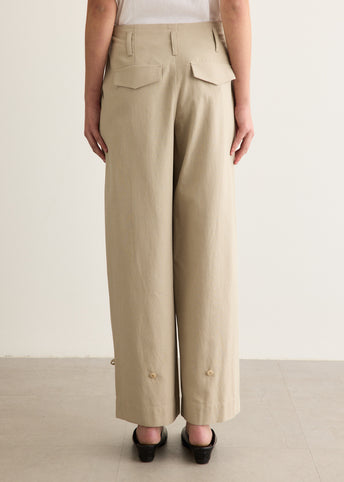 Wide Two-Tuck Pants