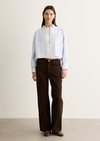 Sophia Button Down Logo Shirt
