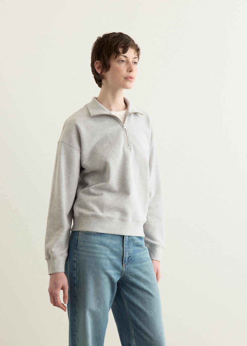 Baby Fox Half Zip Sweatshirt