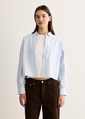 Sophia Button Down Logo Shirt
