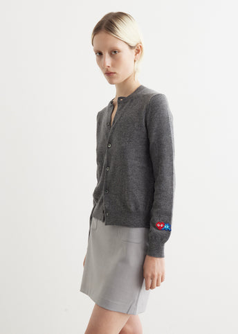 N087 Pixel Robot Cardigan