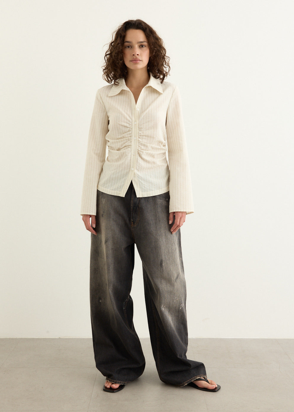 Saunter Gathered Shirt