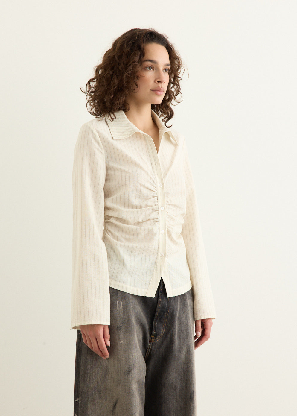Saunter Gathered Shirt