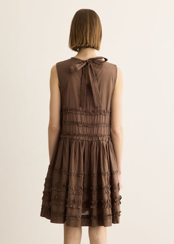 Reed Drop Waist Ruffle Midi Dress