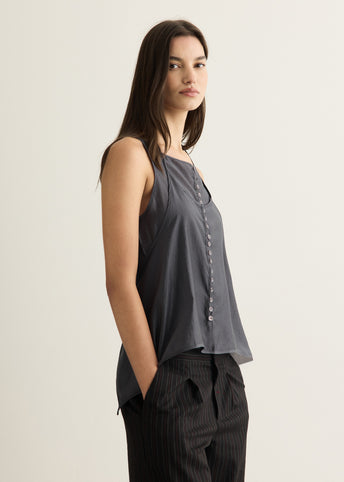 Incu Exclusive See-through Button Loop Top