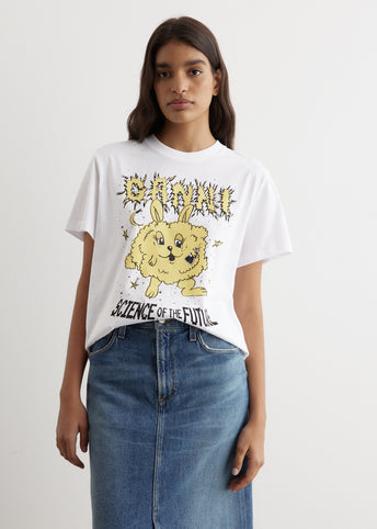 Basic Jersey Yellow Bunny Relaxed T-Shirt