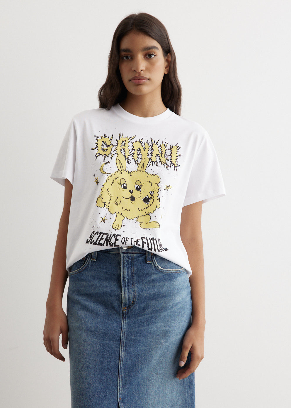 Basic Jersey Yellow Bunny Relaxed T-Shirt