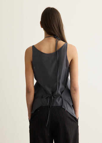 Incu Exclusive See-through Button Loop Top