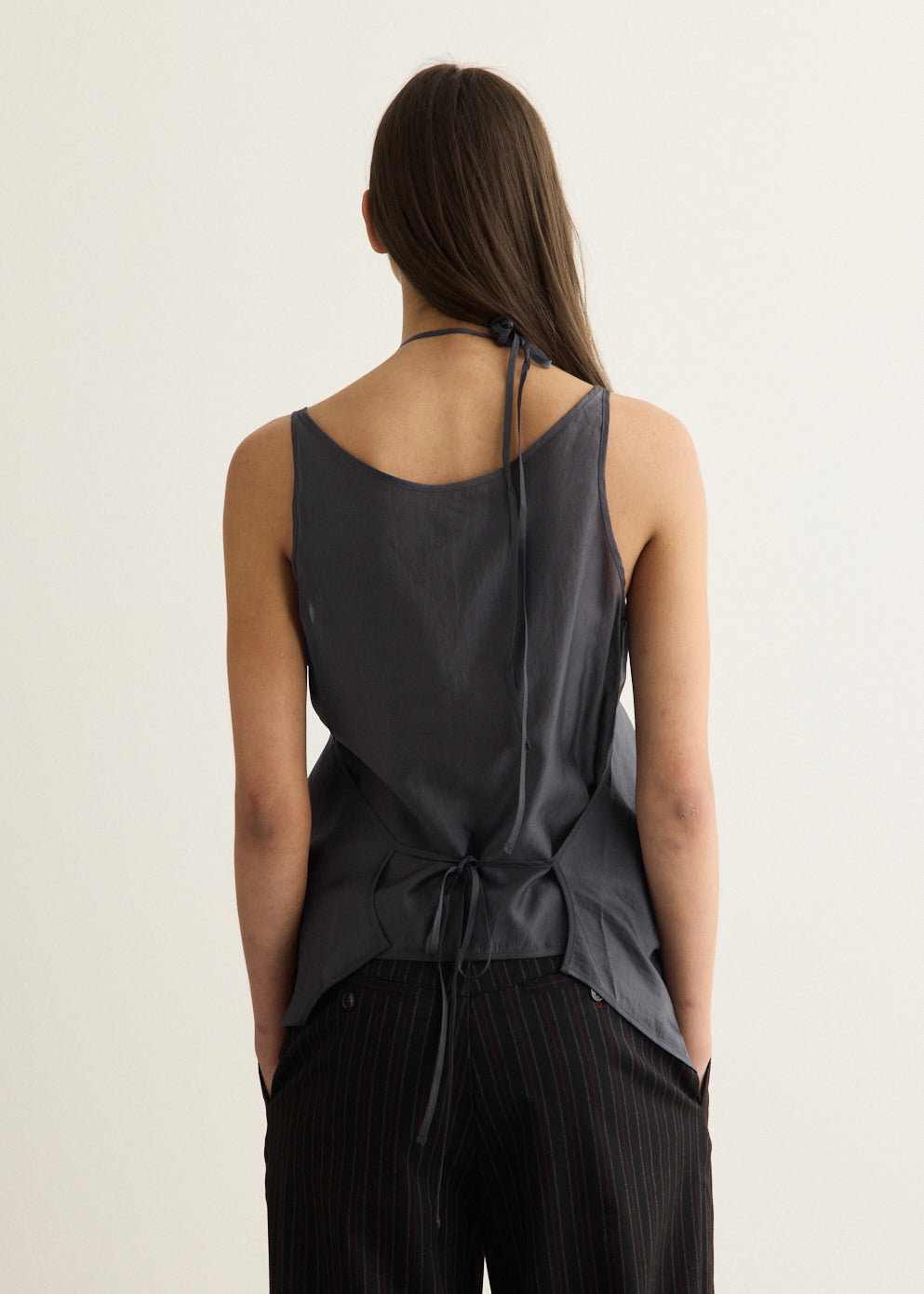 Incu Exclusive See-through Button Loop Top