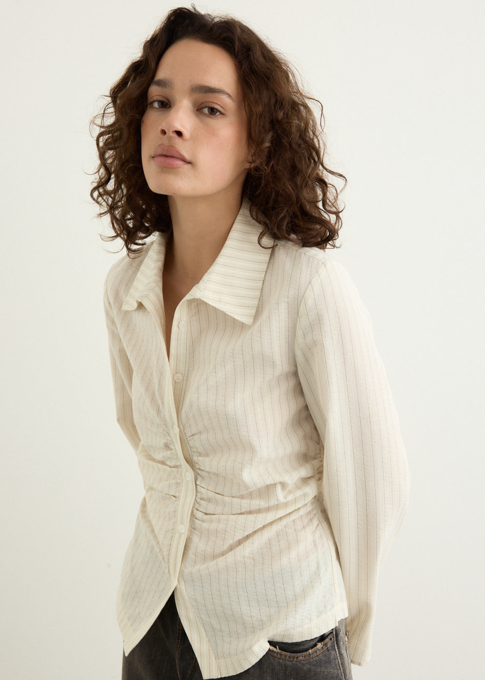 Saunter Gathered Shirt