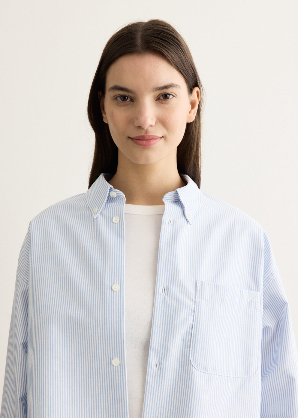 Sophia Button Down Logo Shirt