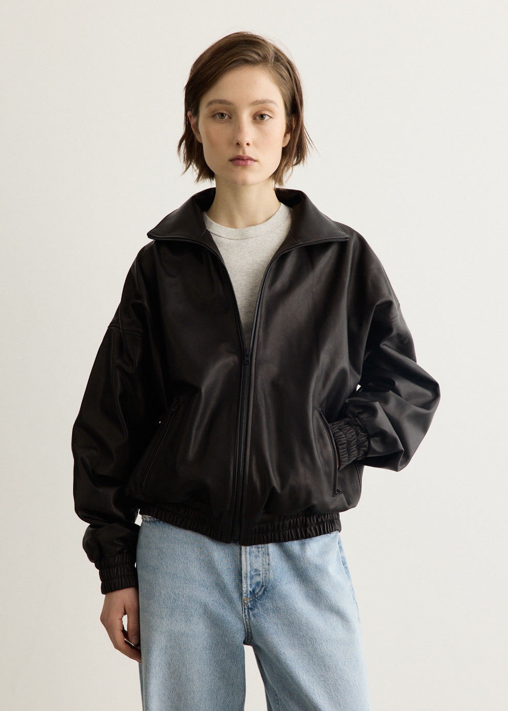 Lemmy Leather Blouson Jacket