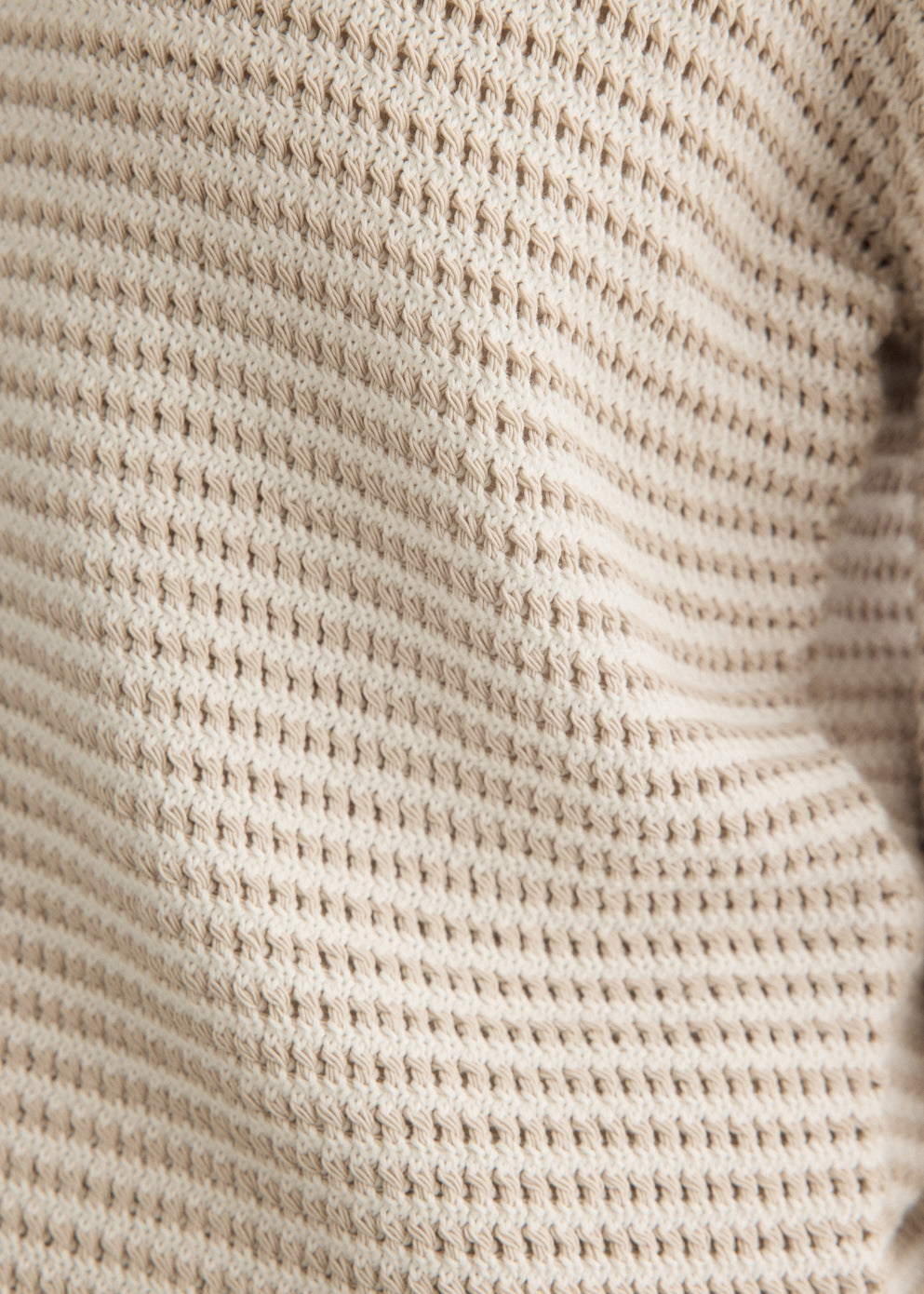 Lace Knit Striped Cardigan