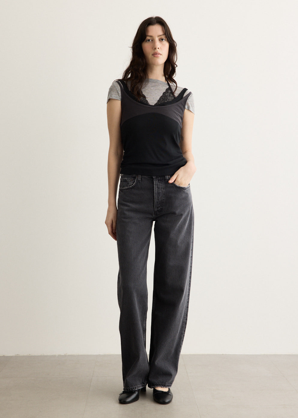 Upside-Down Layered T-Shirt
