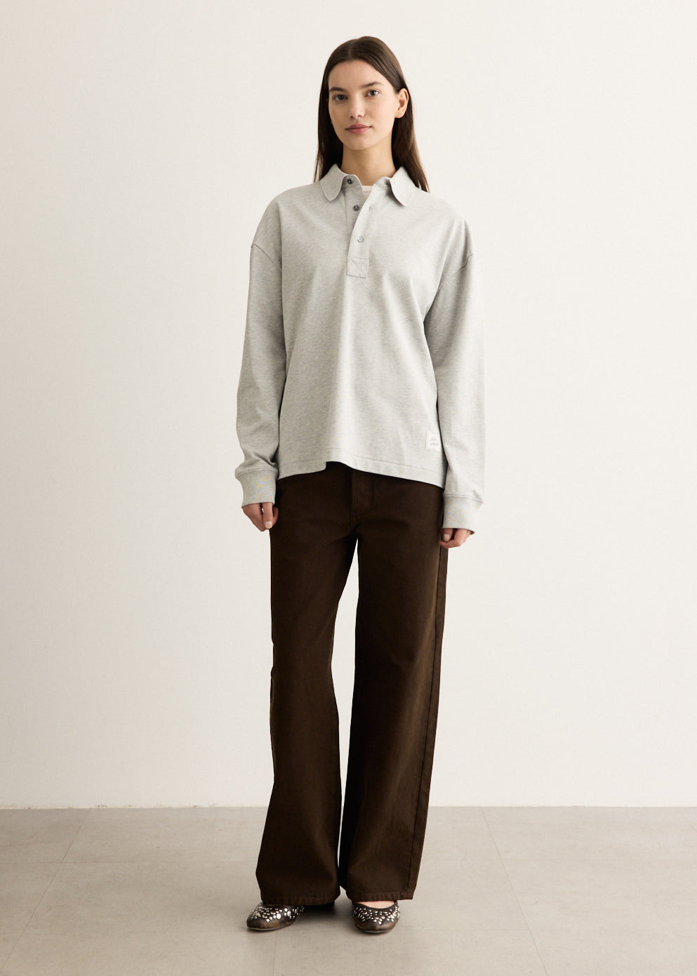 Polo with Heritage AMI Label