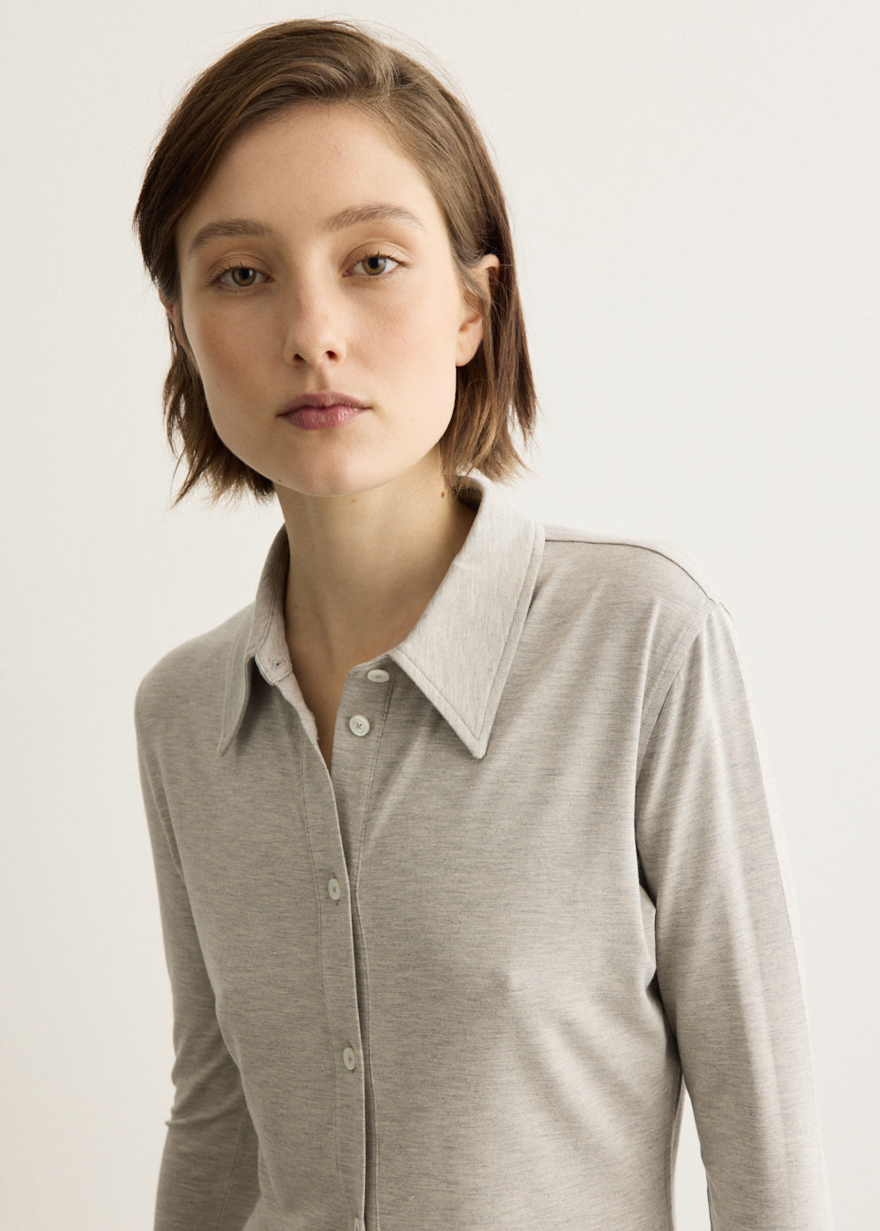 Fitted Jersey Shirt