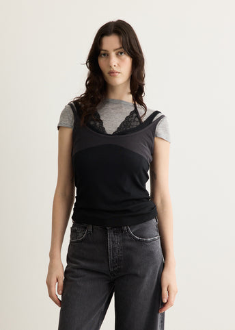 Upside-Down Layered T-Shirt