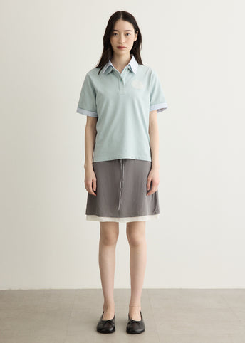 Layered Logo Polo Shirt