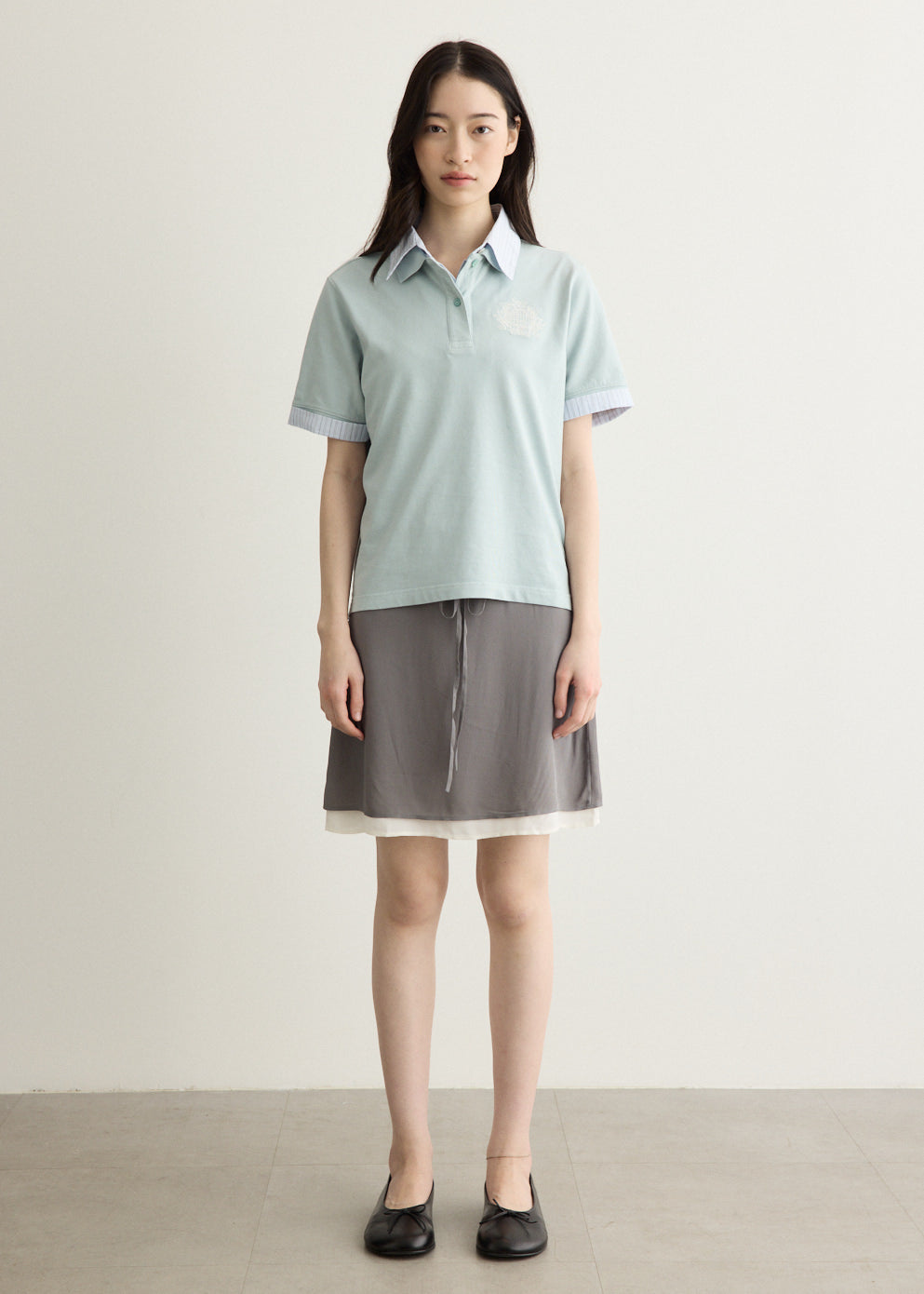 Layered Logo Polo Shirt