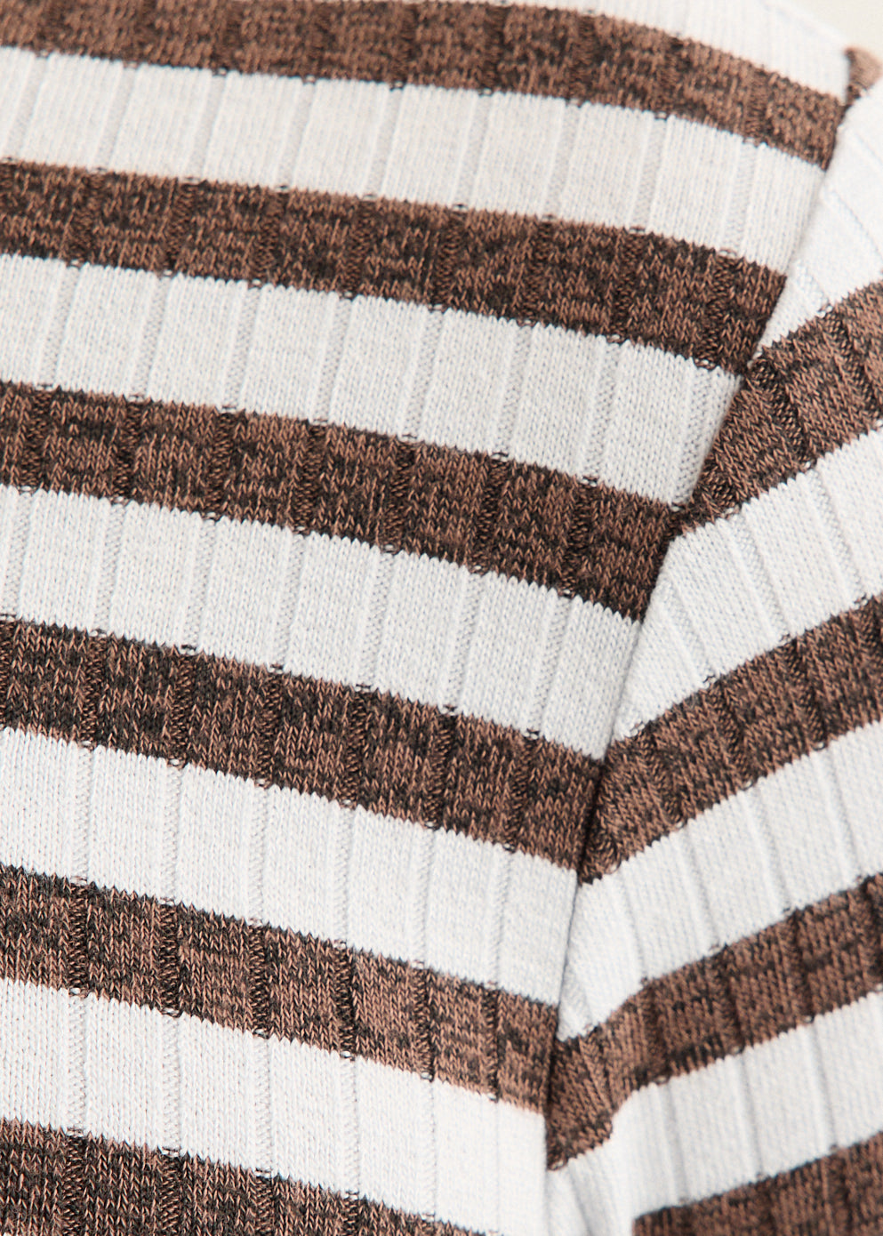 Wide Rib Striped Cardigan