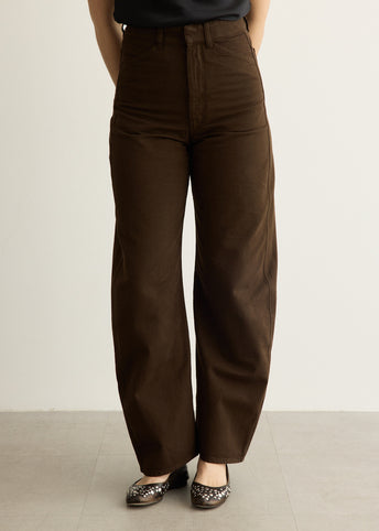 High Waisted Curved Pants