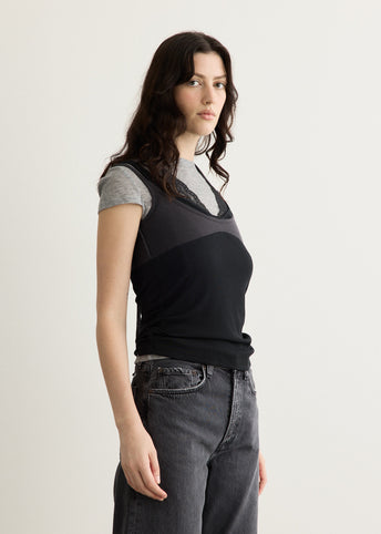 Upside-Down Layered T-Shirt