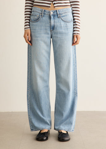 Featherweight Cam Low Rise Full Straight Jeans