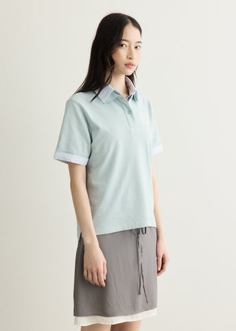Layered Logo Polo Shirt