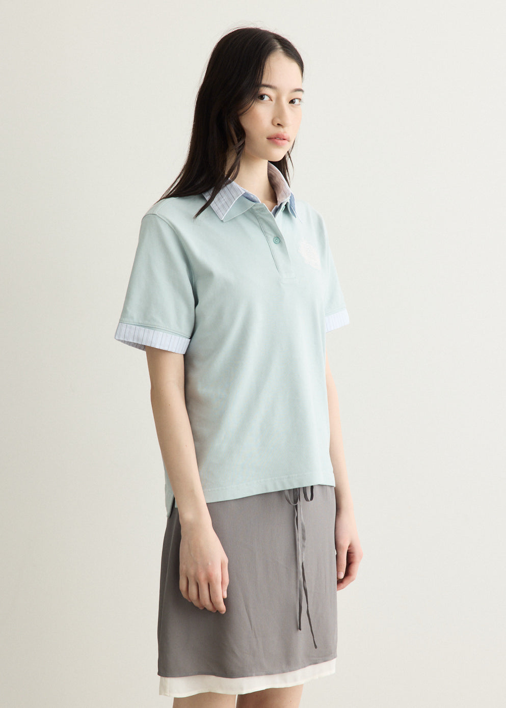 Layered Logo Polo Shirt