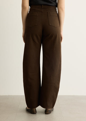 High Waisted Curved Pants