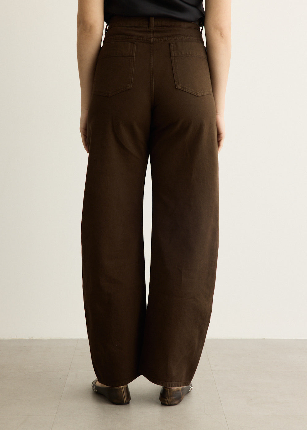 High Waisted Curved Pants