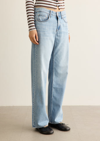 Featherweight Cam Low Rise Full Straight Jeans