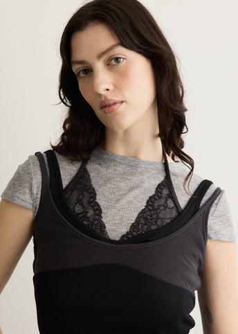 Upside-Down Layered T-Shirt