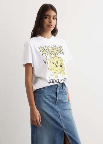 Basic Jersey Yellow Bunny Relaxed T-Shirt