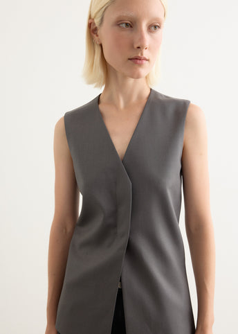 Waist Point Wool Vest