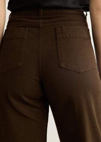 High Waisted Curved Pants