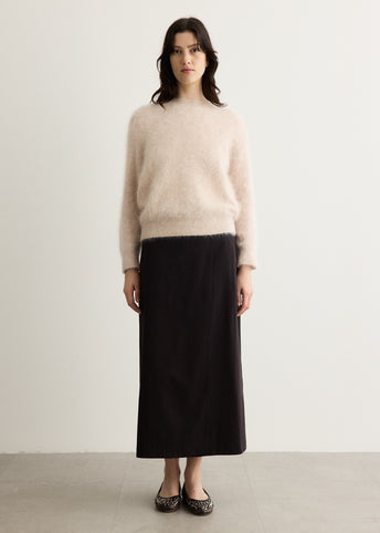 Saddler Brushed Wool Crew Knit